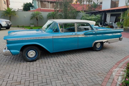 Imagem 6 de 12 de Ford Fairlane 500 4 Door 1959 59 - Documentado - Azul