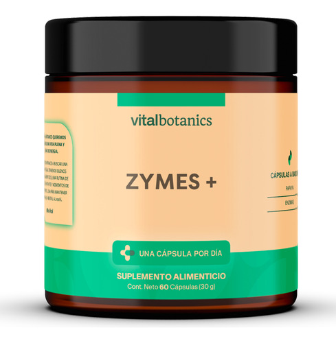 Enzimas Digestivas Con Papaya C/ 60 Caps | Vitalbotanics