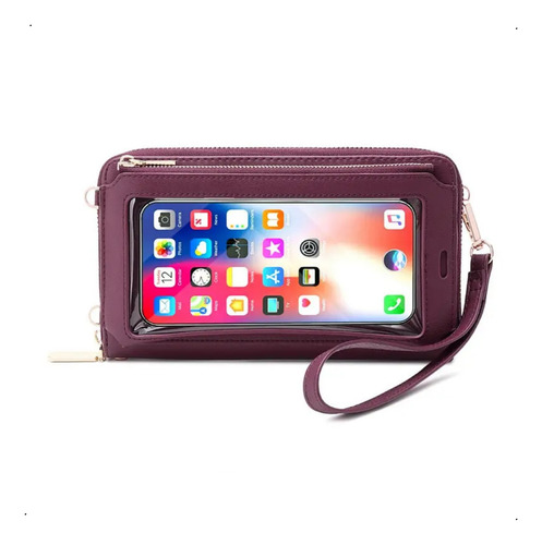 Bandolera Porta Celular Mini Bag Mujer Billetera Con Rfid