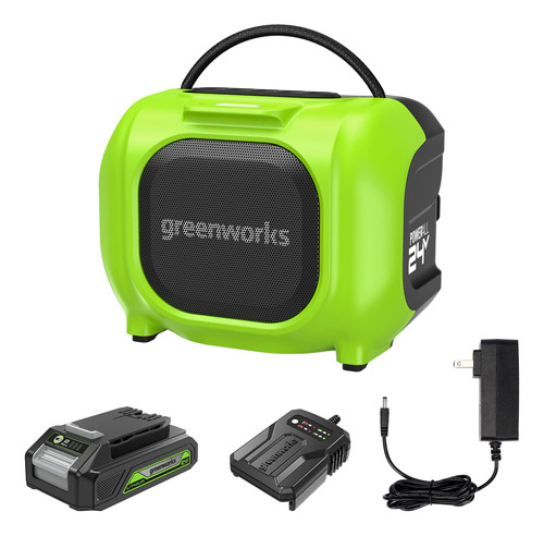 Altavoz Compacto Bluetooth Greenworks 24 V, Altavoz Portátil