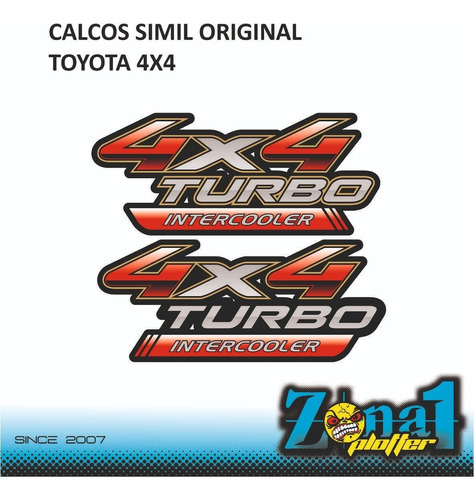 Calcos Toyota 4x4 Simil Original