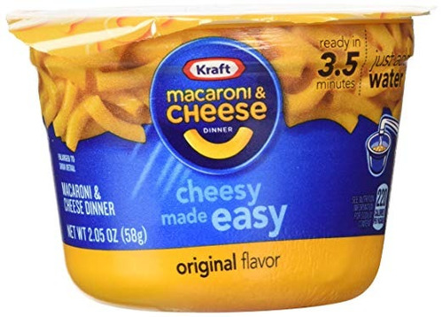 Kraft Macaroni & Cheese Dinner Copa Fácil Mac Original, 58 G
