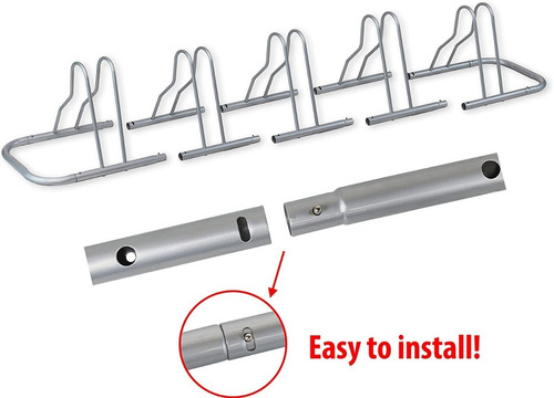Imagen 3 de 4 de Rack De Piso Para Estacionar 5 Bicicletas Cycling Deal
