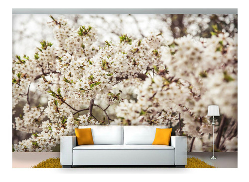 Papel De Parede Flores Floral Flor Natural 3d Nfl237