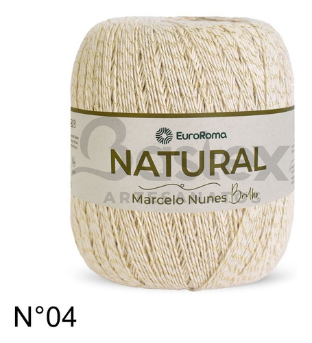 Barbante Natural Euroroma Marcelo Nunes Brilho Ouro 700g