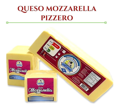 Queso Mozzarella Pizzero Entero 2.5kg 