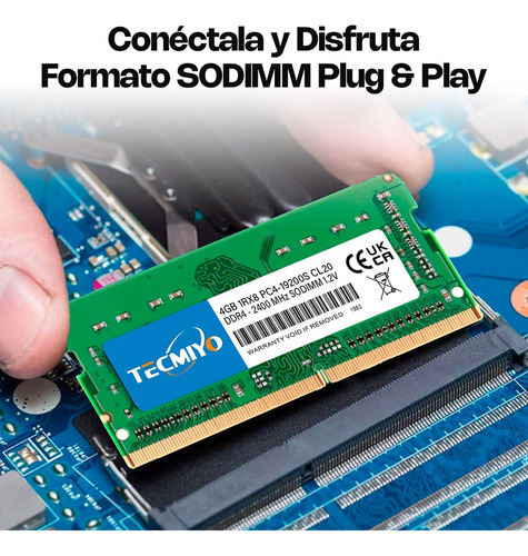 Memoria Ram 4gb Ddr4 2400mhz Tecmiyo Para Notebook Sodimm
