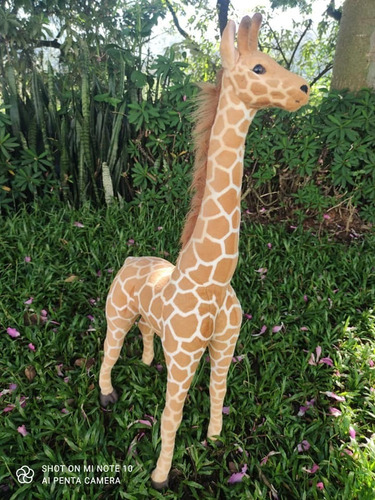 Girafa Gigante 1,40cm Safari Ralista Linda Em Pelúcia