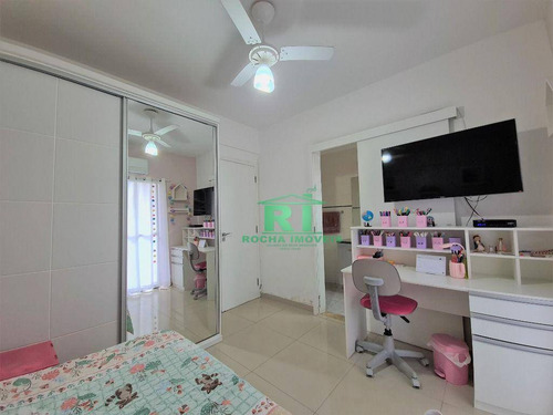 Imagem 13 de 22 de Apartamento Na Praia, 3 Dormitórios, Sendo 2 Suítes, Sacada, Piscina, 1 Vaga De Garagem, Praia Das Astúrias - Guarujá/sp. - Ap3869