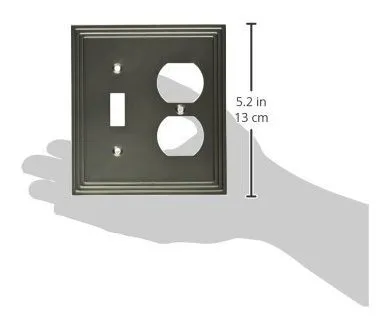 Amerelle Steps Single Toggle-single Duplex - Placa De Pared