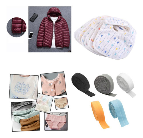 Fita Elástica Plana De 5x2 Cm Para Roupas Artesanais