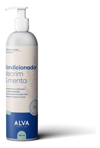 Kit 2x: Condicionador Vegano Alecrim E Menta Alva 250ml