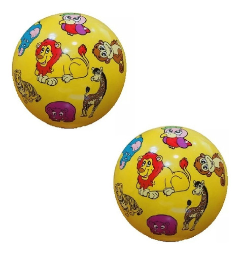 Pelotas Infantiles De Goma Amarillo Audioimport