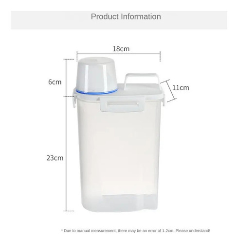 Tanque De Almacenamiento De Granos De 2500 Ml De 2 Piezas.