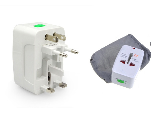 Adaptador Ficha Universal Viajes Usa Asia Europa Africa Pro