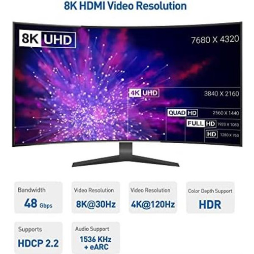 Cable Matters Hub Usb-c 8k Y Dock Hdmi 2.1