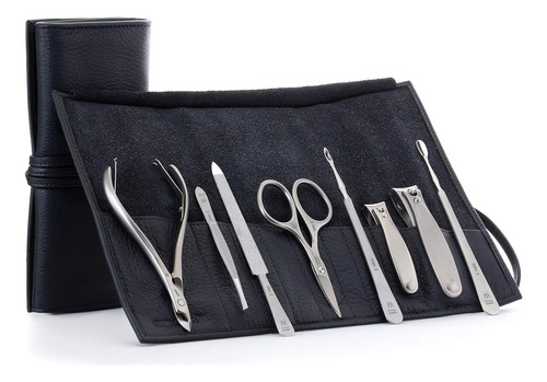Germanikure Set De Manicura De 8 Piezas En Estuche De Cuero