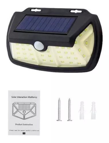 Reflector Solar 28 Leds Recargable Exterior Potente