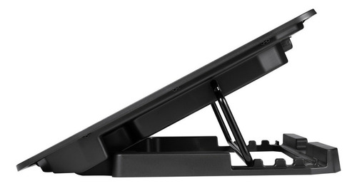 Base Cooler Soporte Notebook Regulable Nisuta Nscn84 Luz Led Negro Azul