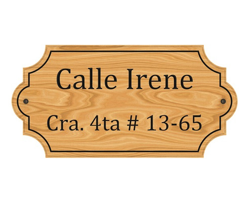 Nomenclatura Irene Dirección Número Casa Rótulo Mensaje