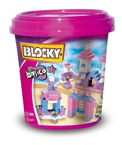 Balde Blocky Basico 3 Para Nenas X 210 Piezas {cantidad De P