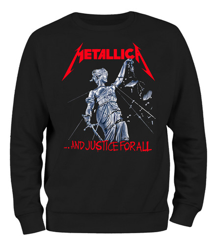 Buzo Metallica And Justice For All 100% Algodón