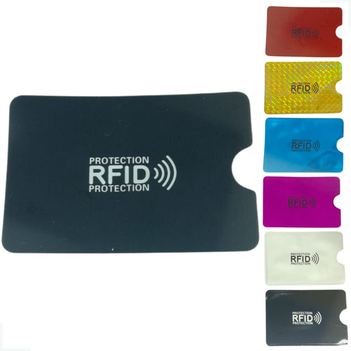 Kit 6 Capinhas Protetor De Cartão De Crédito Rfid Anti Furto
