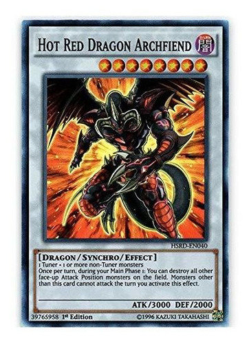 Yu-gi-oh! - Hot Red Dragon Archfiend (hsrd-en040) - Pilotos 