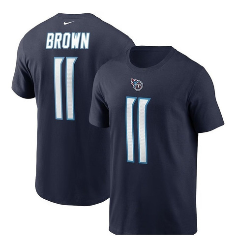 Franela Nike Aj Brown Navy Tennessee Titans