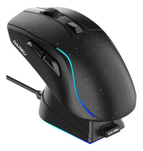 Mouse Gaming Dareu A950, Inalámbrico, 12000dpi, Color Negro