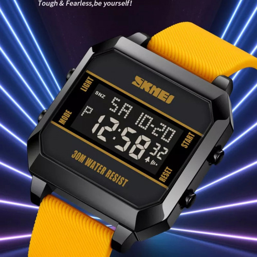 Reloj Digital Skmei Con Cronógrafo Luminoso Resistente Al Ag