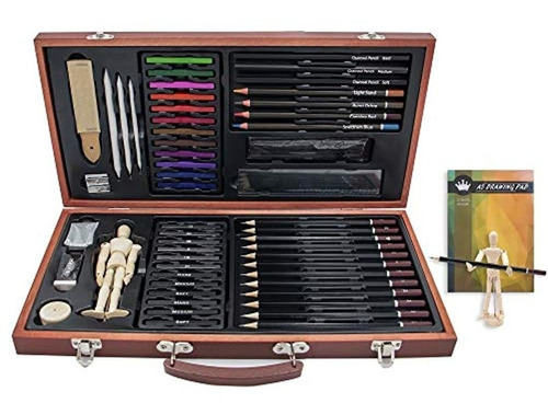 Kit De Arte Profesional, 58 Piezas De Dibujo Y Boceto,