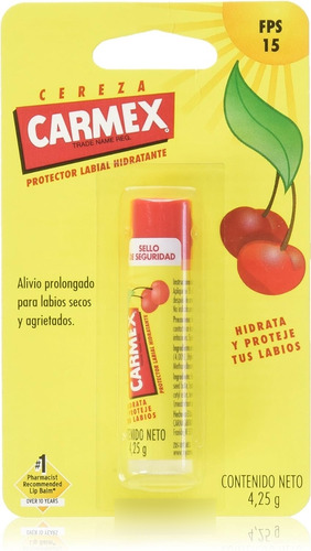 Bálsamo Labial Hidratante Sabor Cereza, Para Labios Secos