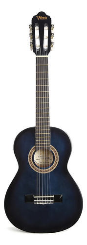 Guitarra Clasica Valencia Vc101 Niño 1/4 Blue Color Azul Orientación de la mano Diestro