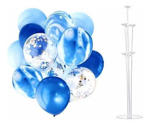 Set Deco Para Niño : 12globos Mix + Portaglobos Las Condes