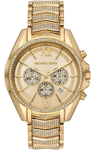 Relógio Michael Kors Mk6729 Whitney Chronograph 44mm Dourado