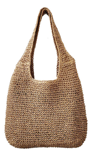 Bolso Bandolera De Paja For Mujer, Casual, De Playa, De Ver