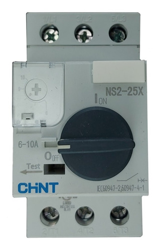 Guardamotor Chint Ns2-25x Rango 6.0 - 10.0 A