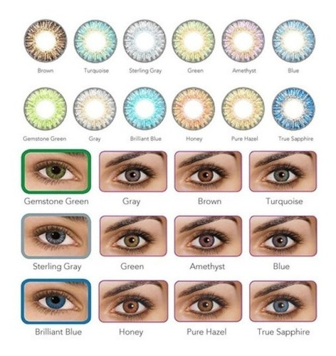 Imagen 2 de 10 de Par Lentes De Contacto Freshgo + Estuche + Liquido 60 Ml