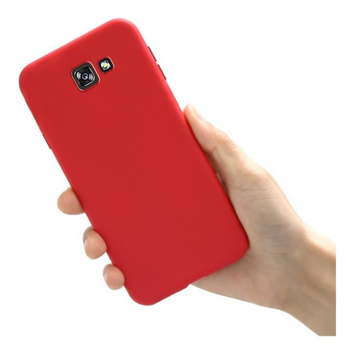 Funda compatible con Samsung Galaxy J5 Prime, color rojo mate