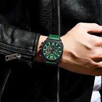 Comprar Relojes De Cuarzo De Cuero De Lujo Curren Para Hombre 8398