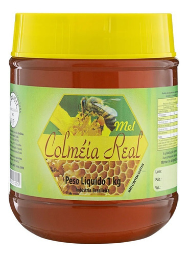 Mel De Abelha - 100% Puro - Pote 1 Kg - Colmeia Real