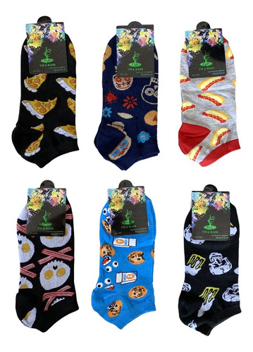 Pack 6 Pares De Calcetines Con Diseño Hombre