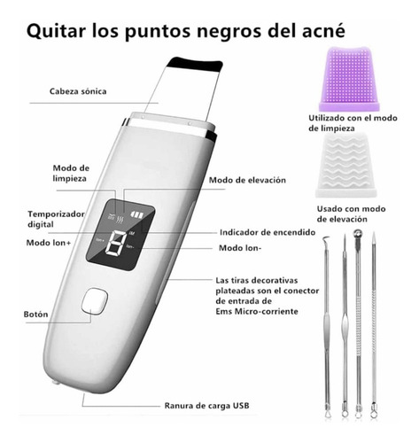 Skin Scrubber Ultras + Microdermoabrasion 3 Puntas Diamante
