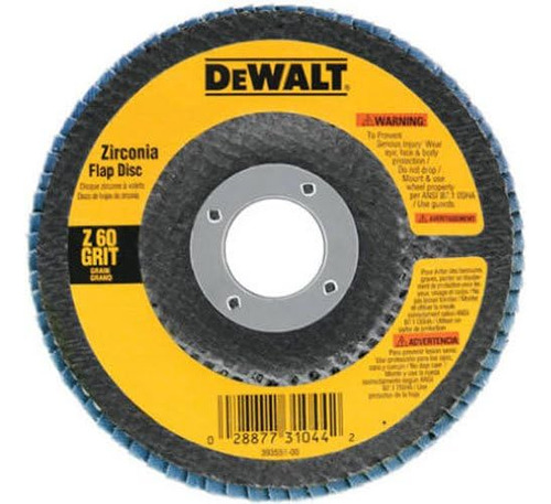 Dewalt Dw8302 4-inch Por 5/8-inch 60 Grit Zirconia Amolado