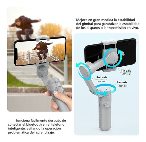 Estabilizador Gimbal 3 Ejes Plegable For Celular