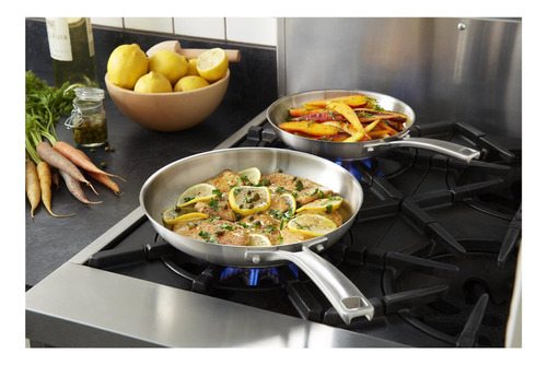 Sartén En Acero Inoxidable Calfalon Classic Sceolding X2