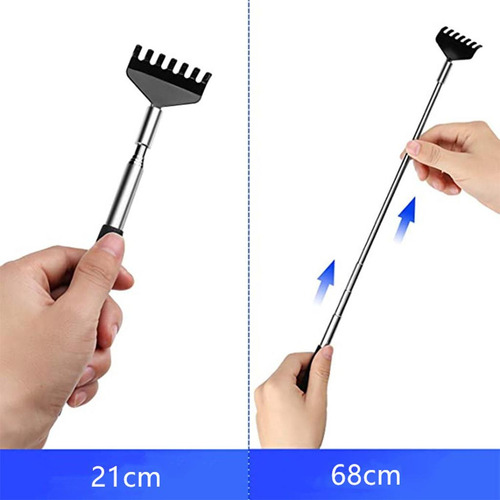 Masajeador Extensible De Acero Inoxidable Para Raspar La
