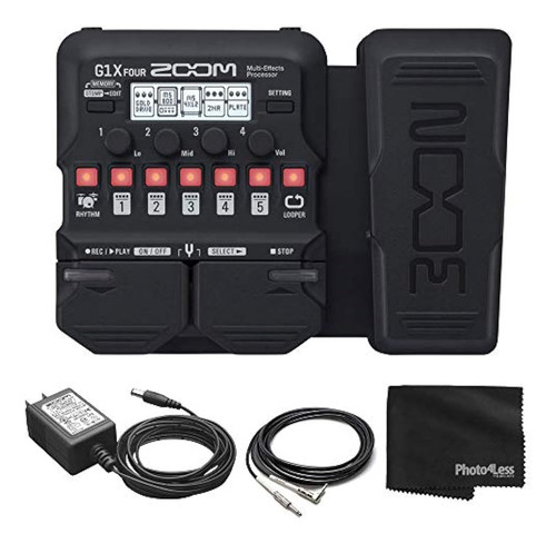 Zoom G1x Procesador De Cuatro Efectos De Guitarra Con Pedal 