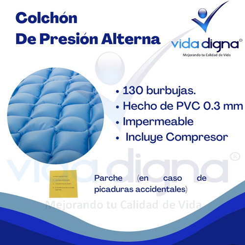 Colchon De Presion Alterna Antillagas - Color Azul
